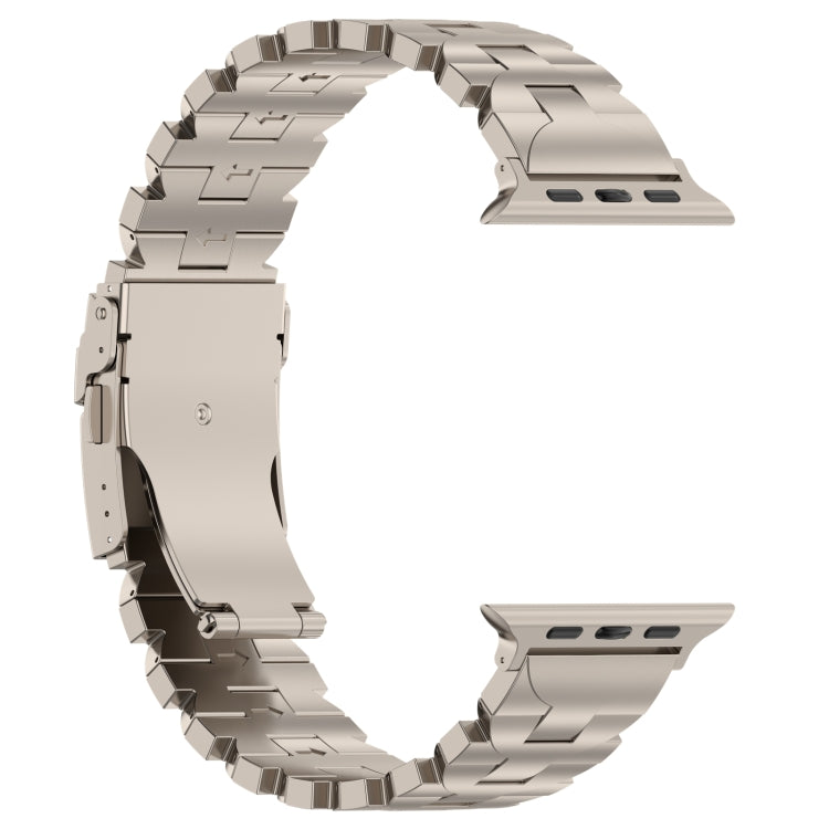 For Apple Watch Series 9 41mm Butterfly Type Titanium Steel Watch Band(Titanium) - Watch Bands by PMC Jewellery | Online Shopping South Africa | PMC Jewellery