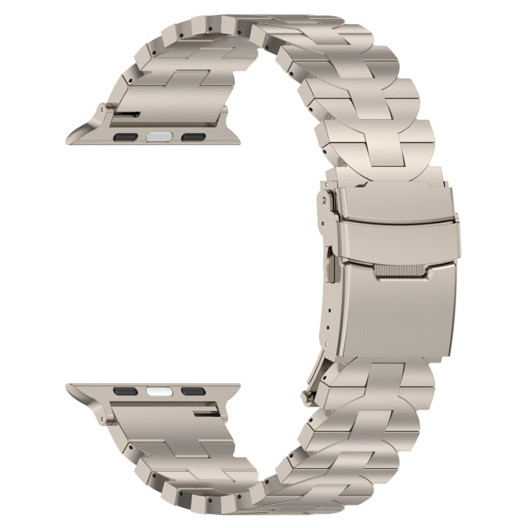 For Apple Watch SE 2022 40mm Butterfly Type Titanium Steel Watch Band(Titanium) - Watch Bands by PMC Jewellery | Online Shopping South Africa | PMC Jewellery