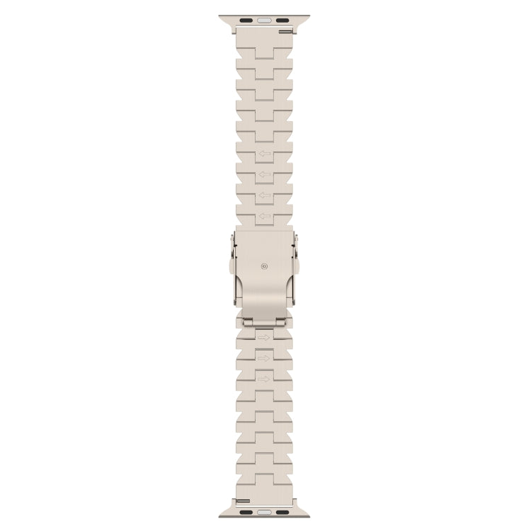 For Apple Watch Series 4 40mm Butterfly Type Titanium Steel Watch Band(Silver) - Watch Bands by PMC Jewellery | Online Shopping South Africa | PMC Jewellery