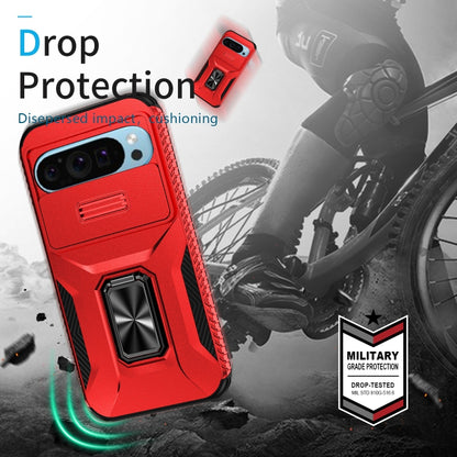 For Google Pixel 9 / Pixel 9 Pro Sliding Camshield Holder Phone Case(Red) - Google Cases by PMC Jewellery | Online Shopping South Africa | PMC Jewellery | Buy Now Pay Later Mobicred