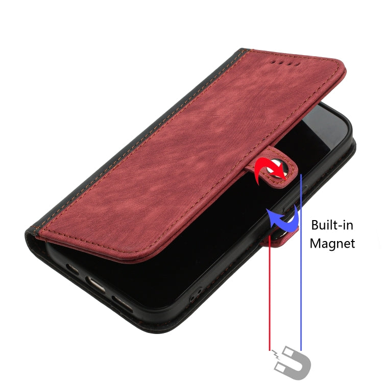 For Google Pixel 9 Pro Side Buckle Double Fold Hand Strap Leather Phone Case(Red) - Google Cases by PMC Jewellery | Online Shopping South Africa | PMC Jewellery | Buy Now Pay Later Mobicred