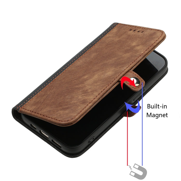 For Google Pixel 9 Side Buckle Double Fold Hand Strap Leather Phone Case(Brown) - Google Cases by PMC Jewellery | Online Shopping South Africa | PMC Jewellery | Buy Now Pay Later Mobicred