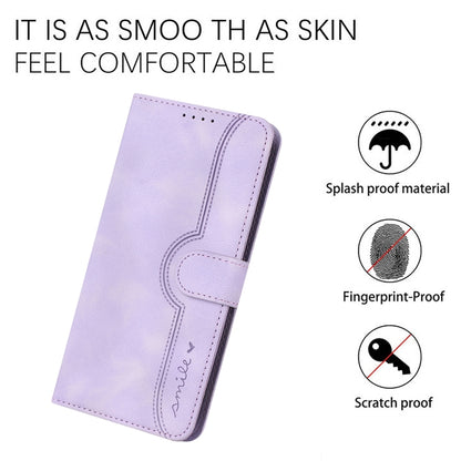 For Google Pixel 9 Heart Pattern Skin Feel Leather Phone Case(Purple) - Google Cases by PMC Jewellery | Online Shopping South Africa | PMC Jewellery | Buy Now Pay Later Mobicred