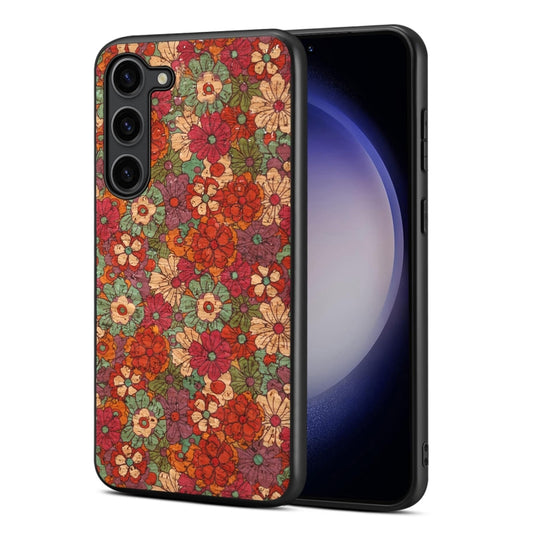 For Samsung Galaxy S24 5G Four Seasons Flower Language Series TPU Phone Case(Summer Red) - Galaxy S24 5G Cases by PMC Jewellery | Online Shopping South Africa | PMC Jewellery