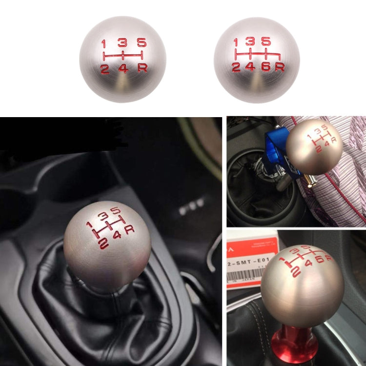 For Honda Series Metal Gear Head Car Modified Gear Stick Shift Knob, Style:6 Speed(Black) - Shift Knob by PMC Jewellery | Online Shopping South Africa | PMC Jewellery | Buy Now Pay Later Mobicred