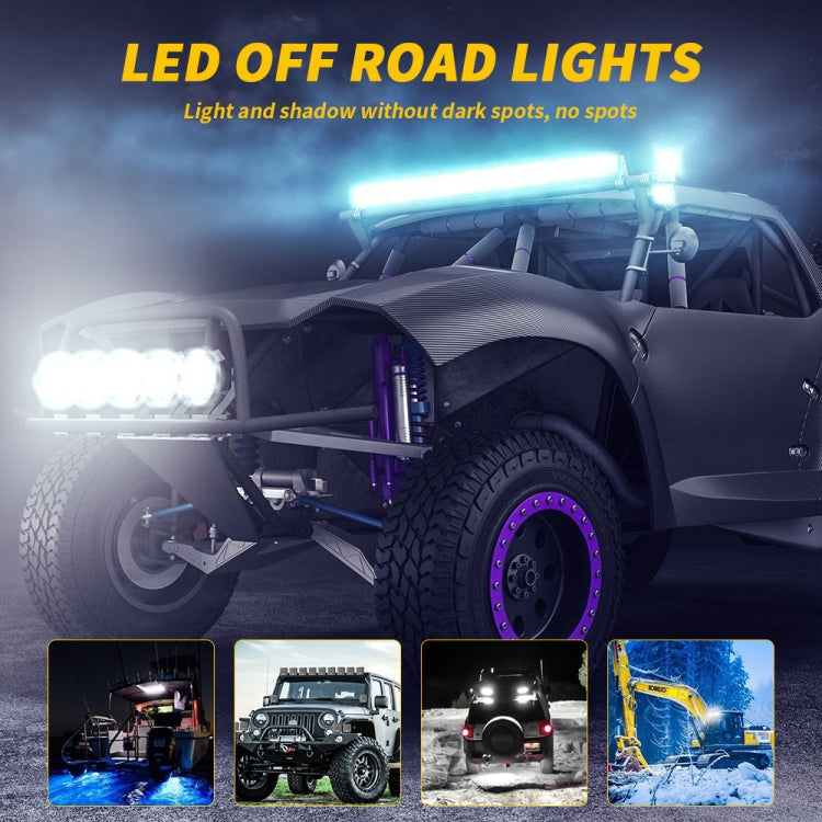 12-60V 12W 6000K 6 inch Car 24pcs LED Thick Aluminum Engineering Auxiliary Light(White Light) - Work Lights by PMC Jewellery | Online Shopping South Africa | PMC Jewellery | Buy Now Pay Later Mobicred