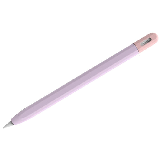 For Apple Pencil (USB-C) Stylus Pen Protective Cover with Nib Cover(Purple+Pink) - Pencil Accessories by PMC Jewellery | Online Shopping South Africa | PMC Jewellery | Buy Now Pay Later Mobicred