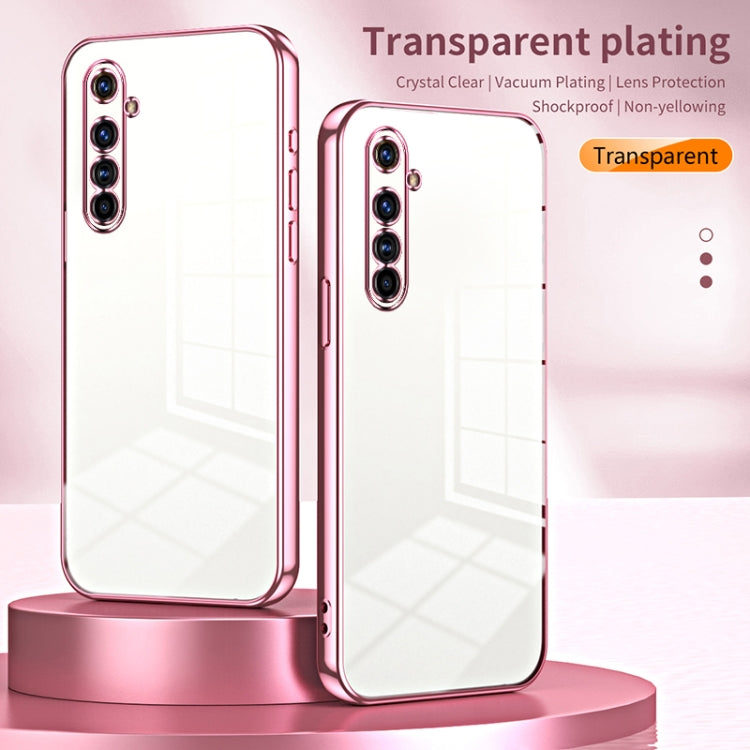 For Realme X50 Pro Transparent Plating Fine Hole Phone Case(Silver) - Realme Cases by PMC Jewellery | Online Shopping South Africa | PMC Jewellery