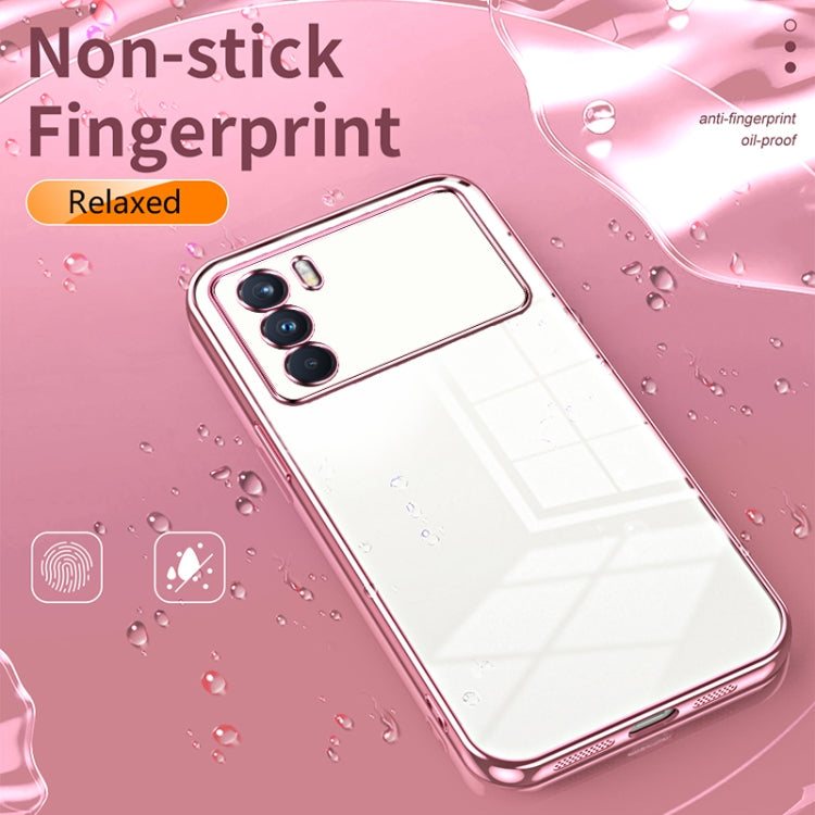 For OPPO K9 Pro Transparent Plating Fine Hole Phone Case(Transparent) - OPPO Cases by PMC Jewellery | Online Shopping South Africa | PMC Jewellery | Buy Now Pay Later Mobicred