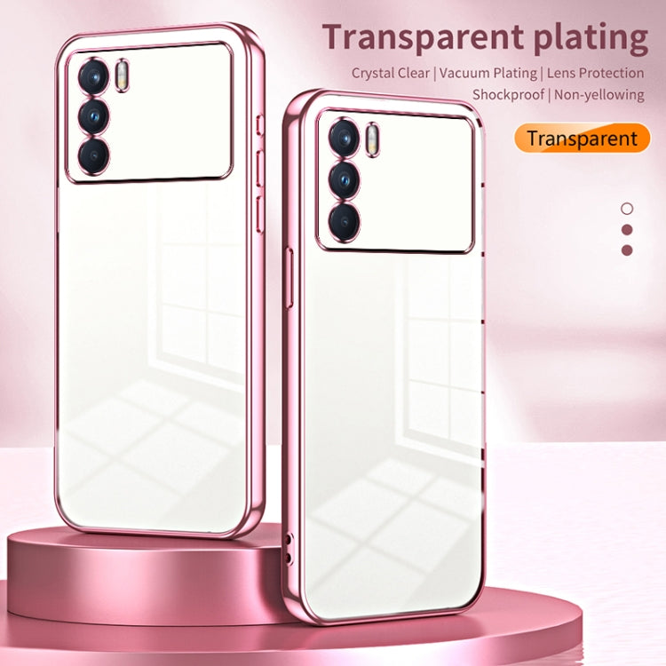 For OPPO K9 Pro Transparent Plating Fine Hole Phone Case(Silver) - OPPO Cases by PMC Jewellery | Online Shopping South Africa | PMC Jewellery | Buy Now Pay Later Mobicred