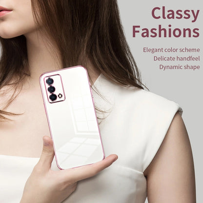 For OPPO K9 Transparent Plating Fine Hole Phone Case(Purple) - OPPO Cases by PMC Jewellery | Online Shopping South Africa | PMC Jewellery | Buy Now Pay Later Mobicred