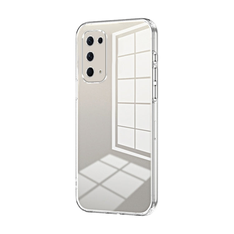 For OPPO Reno5 4G/5G / Reno5 K Transparent Plating Fine Hole Phone Case(Transparent) - OPPO Cases by PMC Jewellery | Online Shopping South Africa | PMC Jewellery | Buy Now Pay Later Mobicred