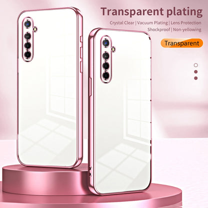 For OPPO K5 / Realme XT/XT 730G Transparent Plating Fine Hole Phone Case(Purple) - OPPO Cases by PMC Jewellery | Online Shopping South Africa | PMC Jewellery | Buy Now Pay Later Mobicred