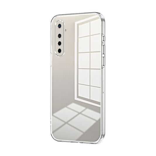 For OPPO K5 / Realme XT/XT 730G Transparent Plating Fine Hole Phone Case(Transparent) - OPPO Cases by PMC Jewellery | Online Shopping South Africa | PMC Jewellery | Buy Now Pay Later Mobicred