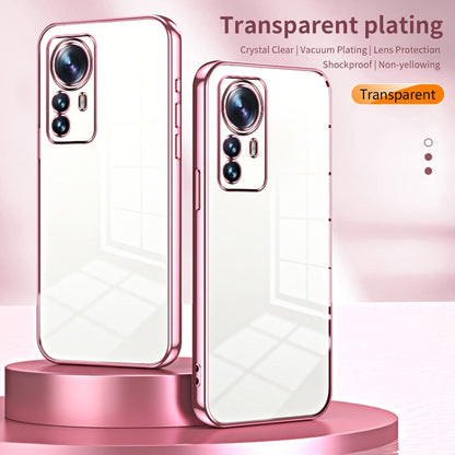 For Xiaomi 12 Pro / 12S Pro Transparent Plating Fine Hole Phone Case(Transparent) - Xiaomi Cases by PMC Jewellery | Online Shopping South Africa | PMC Jewellery | Buy Now Pay Later Mobicred