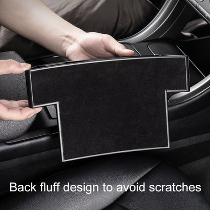 Car Multi-functional Console Box Cup Holder Seat Gap Side Storage Box, Frizzled Feather Style, Color:Grey(Main Driver Seat) - Stowing Tidying by PMC Jewellery | Online Shopping South Africa | PMC Jewellery | Buy Now Pay Later Mobicred