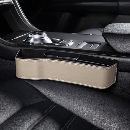 Car Multi-functional Console Box Cup Holder Seat Gap Side Storage Box, Leather Style, Color:Beige(Main Driver Seat) - Stowing Tidying by PMC Jewellery | Online Shopping South Africa | PMC Jewellery | Buy Now Pay Later Mobicred