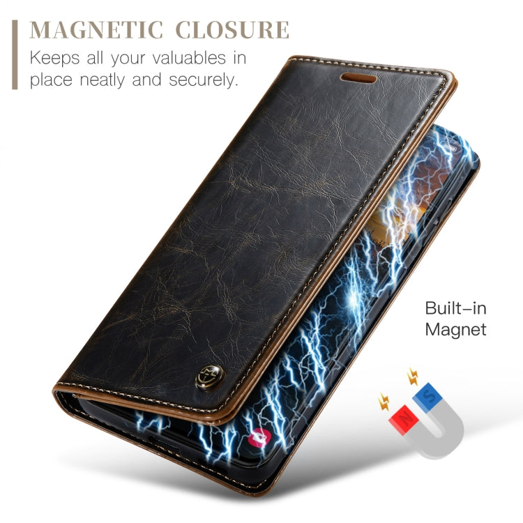 For Samsung Galaxy S24+ 5G CaseMe 003 Crazy Horse Texture Flip Leather Phone Case(Coffee) - Galaxy S24+ 5G Cases by CaseMe | Online Shopping South Africa | PMC Jewellery | Buy Now Pay Later Mobicred