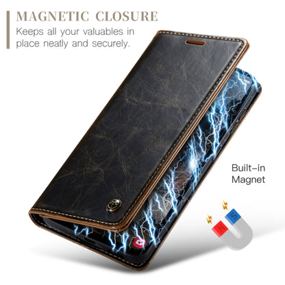 For Samsung Galaxy A55 5G CaseMe 003 Crazy Horse Texture Flip Leather Phone Case(Coffee) - Galaxy Phone Cases by CaseMe | Online Shopping South Africa | PMC Jewellery | Buy Now Pay Later Mobicred