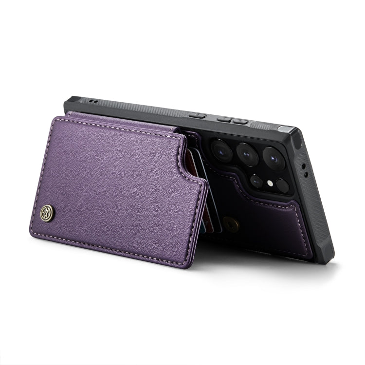 For Samsung Galaxy S24 Ultra 5G CaseMe C22 PC+TPU Business Style RFID Anti-theft Leather Phone Case(Purple) - Galaxy S24 Ultra 5G Cases by CaseMe | Online Shopping South Africa | PMC Jewellery | Buy Now Pay Later Mobicred