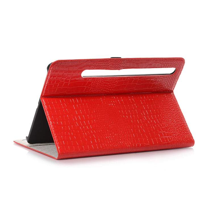 For Samsung Galaxy Tab S9 FE Crocodile Texture Leather Tablet Case(Red) - Galaxy Tab S9 FE by PMC Jewellery | Online Shopping South Africa | PMC Jewellery | Buy Now Pay Later Mobicred