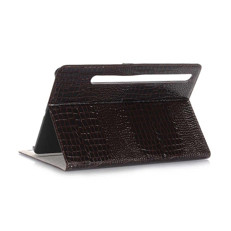 For Samsung Galaxy Tab S9 FE Crocodile Texture Leather Tablet Case(Black) - Galaxy Tab S9 FE by PMC Jewellery | Online Shopping South Africa | PMC Jewellery | Buy Now Pay Later Mobicred