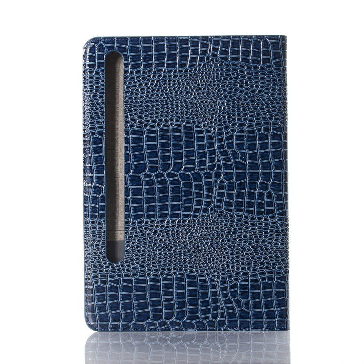 For Samsung Galaxy Tab S9 FE Crocodile Texture Leather Tablet Case(Blue) - Galaxy Tab S9 FE by PMC Jewellery | Online Shopping South Africa | PMC Jewellery | Buy Now Pay Later Mobicred