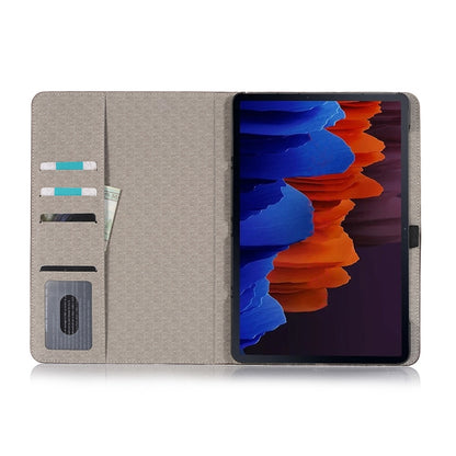 For Samsung Galaxy Tab S9 FE Crocodile Texture Leather Tablet Case(Blue) - Galaxy Tab S9 FE by PMC Jewellery | Online Shopping South Africa | PMC Jewellery | Buy Now Pay Later Mobicred