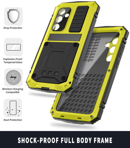 For Samsung Galaxy S24 5G R-JUST Life Waterproof Dustproof Shockproof Phone Case(Yellow) - Galaxy S24 5G Cases by R-JUST | Online Shopping South Africa | PMC Jewellery