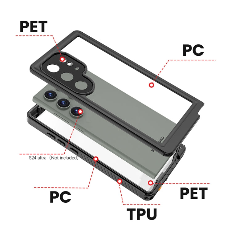 For Samsung Galaxy S24 Ultra 5G RedPepper IP68 Waterproof Phone Case(Black) - Galaxy S24 Ultra 5G Cases by RedPepper | Online Shopping South Africa | PMC Jewellery