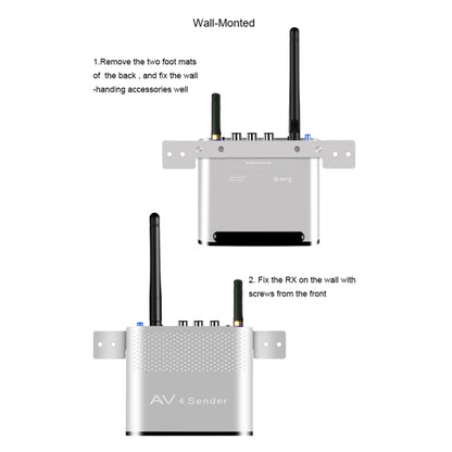 Measy AV230-2 2.4GHz Set-top Box Wireless Audio / Video Transmitter + 2 Receiver, Transmission Distance: 300m, EU Plug, with IR Extension Function - Set Top Box & Accessories by Measy | Online Shopping South Africa | PMC Jewellery | Buy Now Pay Later Mobicred