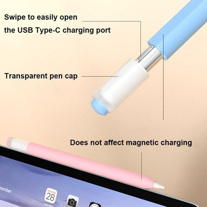 For Apple Pencil (USB-C) Jelly Silicone Stylus Pen Protective Cover(Pink) - Pencil Accessories by PMC Jewellery | Online Shopping South Africa | PMC Jewellery | Buy Now Pay Later Mobicred