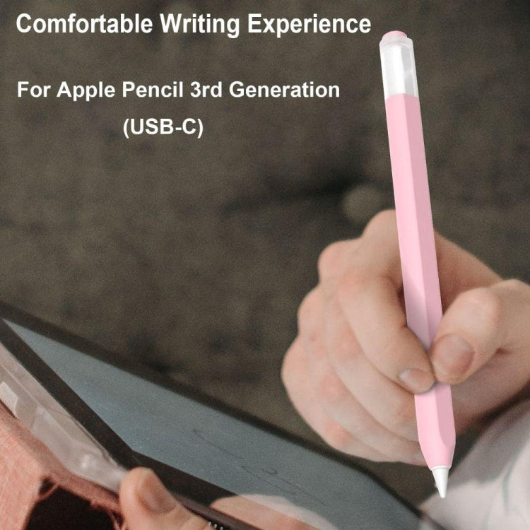 For Apple Pencil (USB-C) Jelly Silicone Stylus Pen Protective Cover(Midnight Blue) - Pencil Accessories by PMC Jewellery | Online Shopping South Africa | PMC Jewellery | Buy Now Pay Later Mobicred