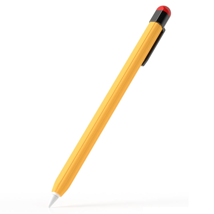 For Apple Pencil 2 Pen Clip Ultra Thin Series Stylus Pen Protective Case(Yellow) - Pencil Accessories by PMC Jewellery | Online Shopping South Africa | PMC Jewellery | Buy Now Pay Later Mobicred