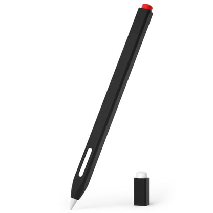 For Apple Pencil 2 Retro Pencil Style Stylus Pen Protective Case(Black) - Pencil Accessories by PMC Jewellery | Online Shopping South Africa | PMC Jewellery | Buy Now Pay Later Mobicred