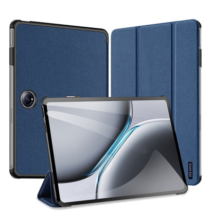 For OnePlus Pad Pro / Pad 2 12.1 DUX DUCIS Domo Series Magnetic Flip Leather Tablet Case(Blue) - Others by DUX DUCIS | Online Shopping South Africa | PMC Jewellery | Buy Now Pay Later Mobicred