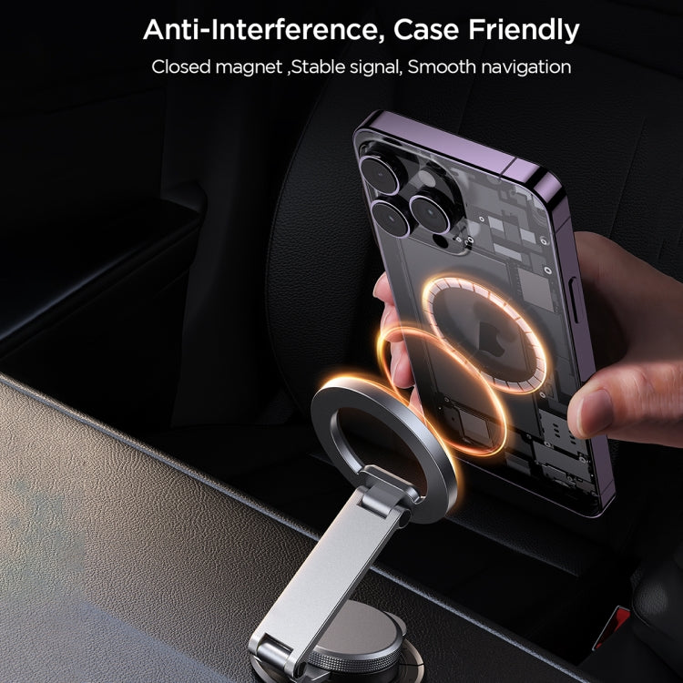 JOYROOM JR-ZS373 Foldable Magnetic Car Phone Holder(Black) - Car Holders by JOYROOM | Online Shopping South Africa | PMC Jewellery | Buy Now Pay Later Mobicred