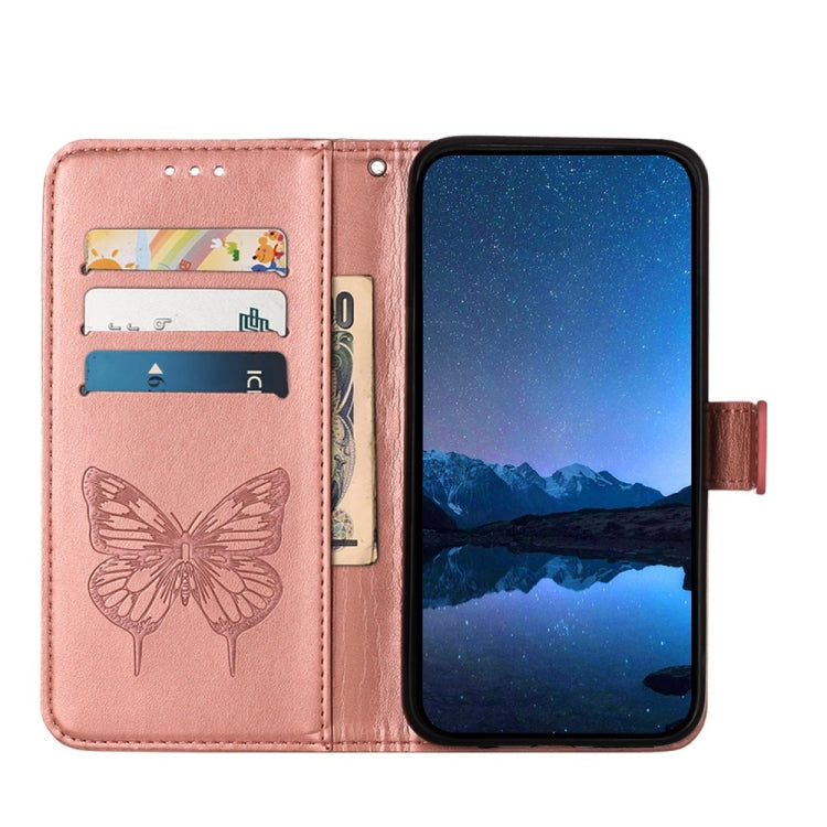 For Xiaomi Redmi K70 / K70 Pro Embossed Butterfly Leather Phone Case(Rose Gold) - K70 Cases by PMC Jewellery | Online Shopping South Africa | PMC Jewellery | Buy Now Pay Later Mobicred