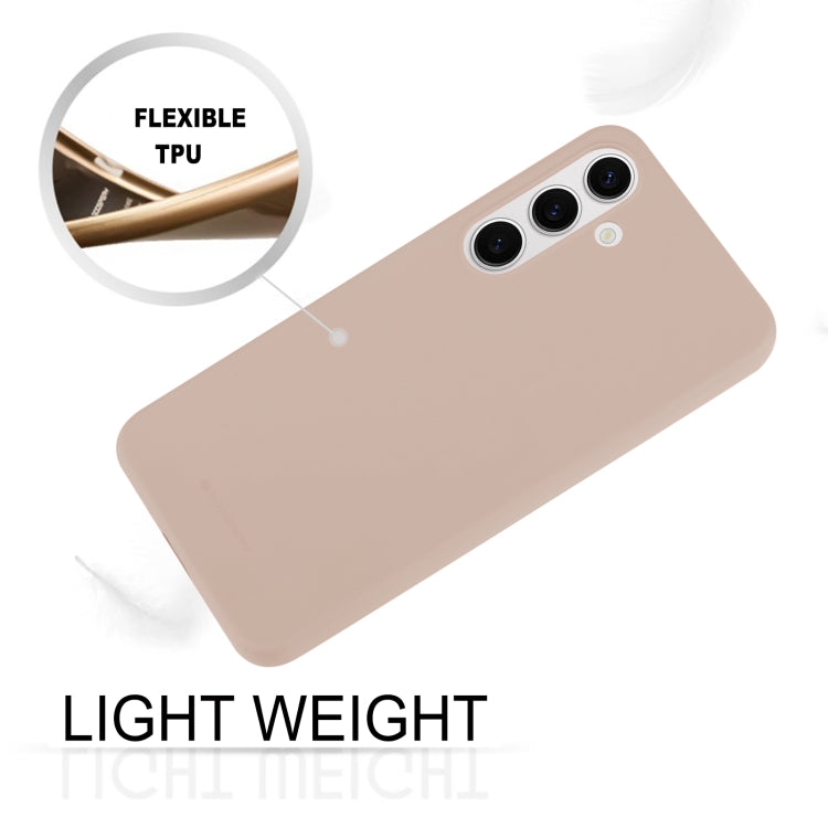 For Samsung Galaxy S24 5G GOOSPERY SOFT FEELING Liquid TPU Soft Phone Case(Apricot) - Galaxy S24 5G Cases by GOOSPERY | Online Shopping South Africa | PMC Jewellery | Buy Now Pay Later Mobicred