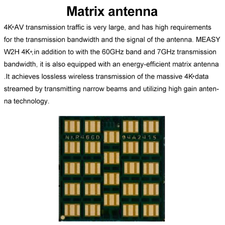 Measy W2H 60GHz 4K+ Ultra HD Wireless Transmission Kit, Transmission Distance: 50m(US Plug) - Set Top Box & Accessories by Measy | Online Shopping South Africa | PMC Jewellery | Buy Now Pay Later Mobicred