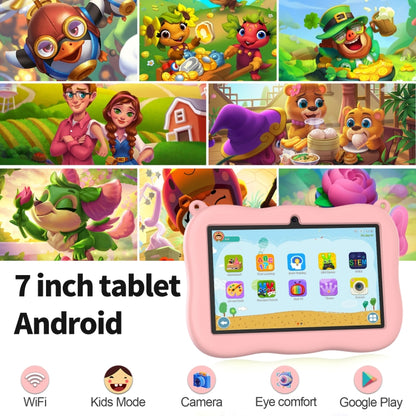 K7 Pro Panda 7 inch WiFi Kids Tablet PC,  2GB+32GB, Android 13 Allwinner A100 Quad Core CPU Support Google Play(Pink) -  by PMC Jewellery | Online Shopping South Africa | PMC Jewellery