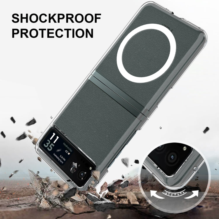 For Motorola Razr 40 Scratchproof PC Transparent MagSafe Phone Case - Motorola Cases by PMC Jewellery | Online Shopping South Africa | PMC Jewellery