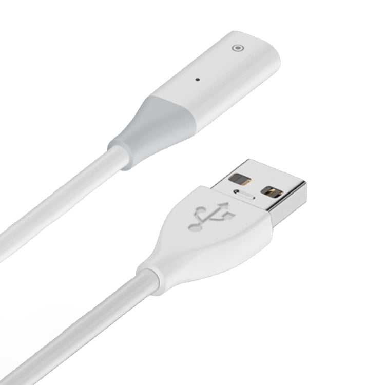 For Apple Pencil 1 USB to 8 Pin Stylus Charging Cable with Indicator Light, Length:0.5m(White) - Pencil Accessories by PMC Jewellery | Online Shopping South Africa | PMC Jewellery | Buy Now Pay Later Mobicred