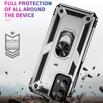 For Motorola Moto G Play 5G 2024 Shockproof TPU + PC Phone Case with Holder(Silver) - Motorola Cases by PMC Jewellery | Online Shopping South Africa | PMC Jewellery | Buy Now Pay Later Mobicred