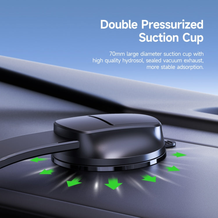 DUZZONA V3 15W Car Magnetic Wireless Charger Phone Holder(Black) - Wireless Charging Bracket by DUZZONA | Online Shopping South Africa | PMC Jewellery