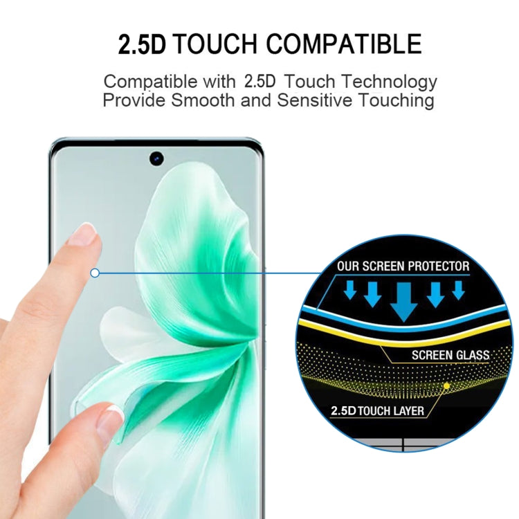 For vivo V30 / V30 Pro 3D Curved Edge Full Screen Tempered Glass Film - vivo Tempered Glass by PMC Jewellery | Online Shopping South Africa | PMC Jewellery | Buy Now Pay Later Mobicred