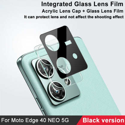 For Motorola Edge 40 Neo 5G imak High Definition Integrated Glass Lens Film Black Version - Other by imak | Online Shopping South Africa | PMC Jewellery | Buy Now Pay Later Mobicred