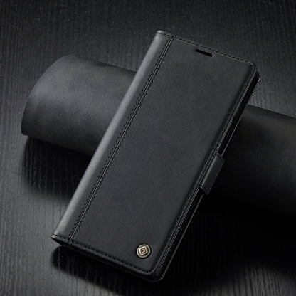 For Samsung Galaxy S24 Ultra LC.IMEEKE Skin-friendly Card Slots Leather Phone Case(Black) - Galaxy S24 Ultra 5G Cases by LC.IMEEKE | Online Shopping South Africa | PMC Jewellery | Buy Now Pay Later Mobicred