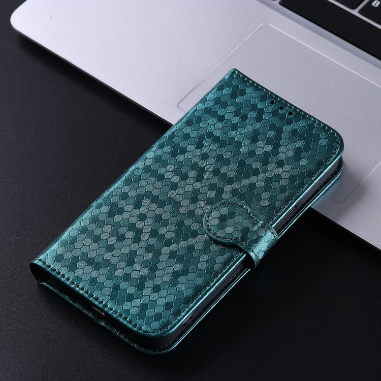 For Motorola Edge 5G 2024 Honeycomb Dot Texture Leather Phone Case(Green) - Motorola Cases by PMC Jewellery | Online Shopping South Africa | PMC Jewellery | Buy Now Pay Later Mobicred