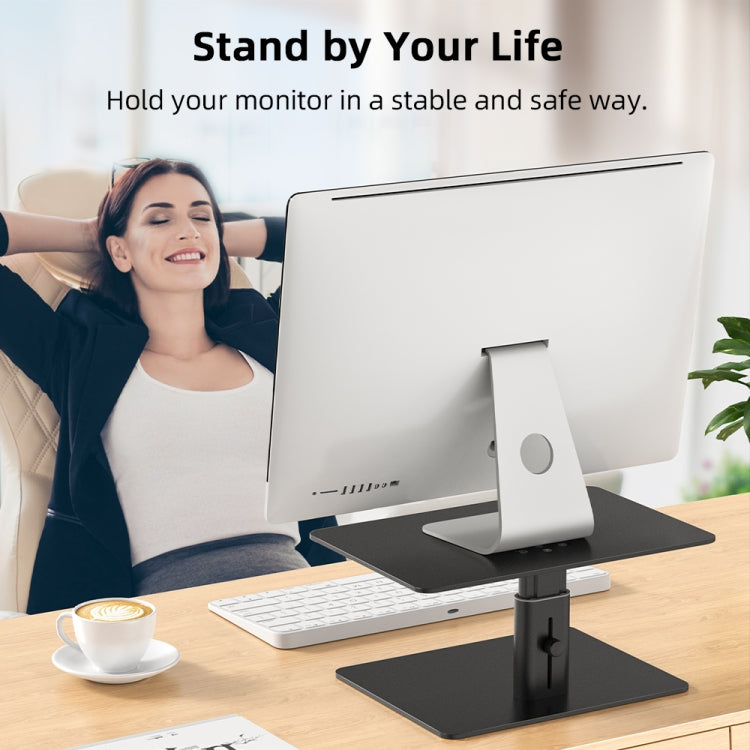 Lenuo DL-202 Aluminum Alloy Computer Screen Bracket(Black) - Laptop Stand by PMC Jewellery | Online Shopping South Africa | PMC Jewellery | Buy Now Pay Later Mobicred